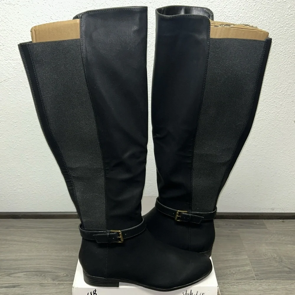 Style & Co. Womens Kimmball Solid Over-The-Knee Boots